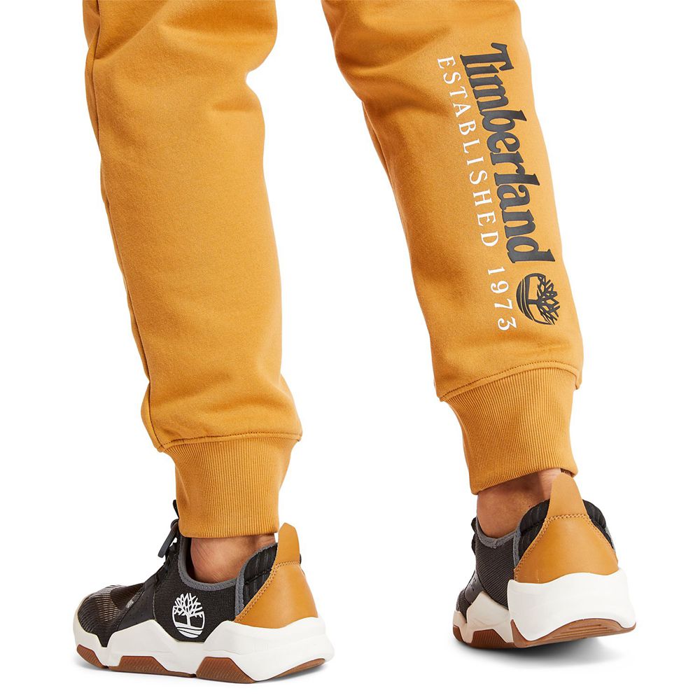 Pantalones Timberland Hombre Essential Logo Sweat Marrones - Chile QTL-650819